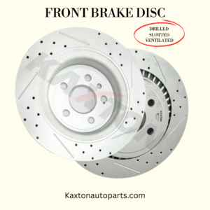 FRONT BRAKE DISC DRILLED SLOTTED VENTILATED GEAMET COATED