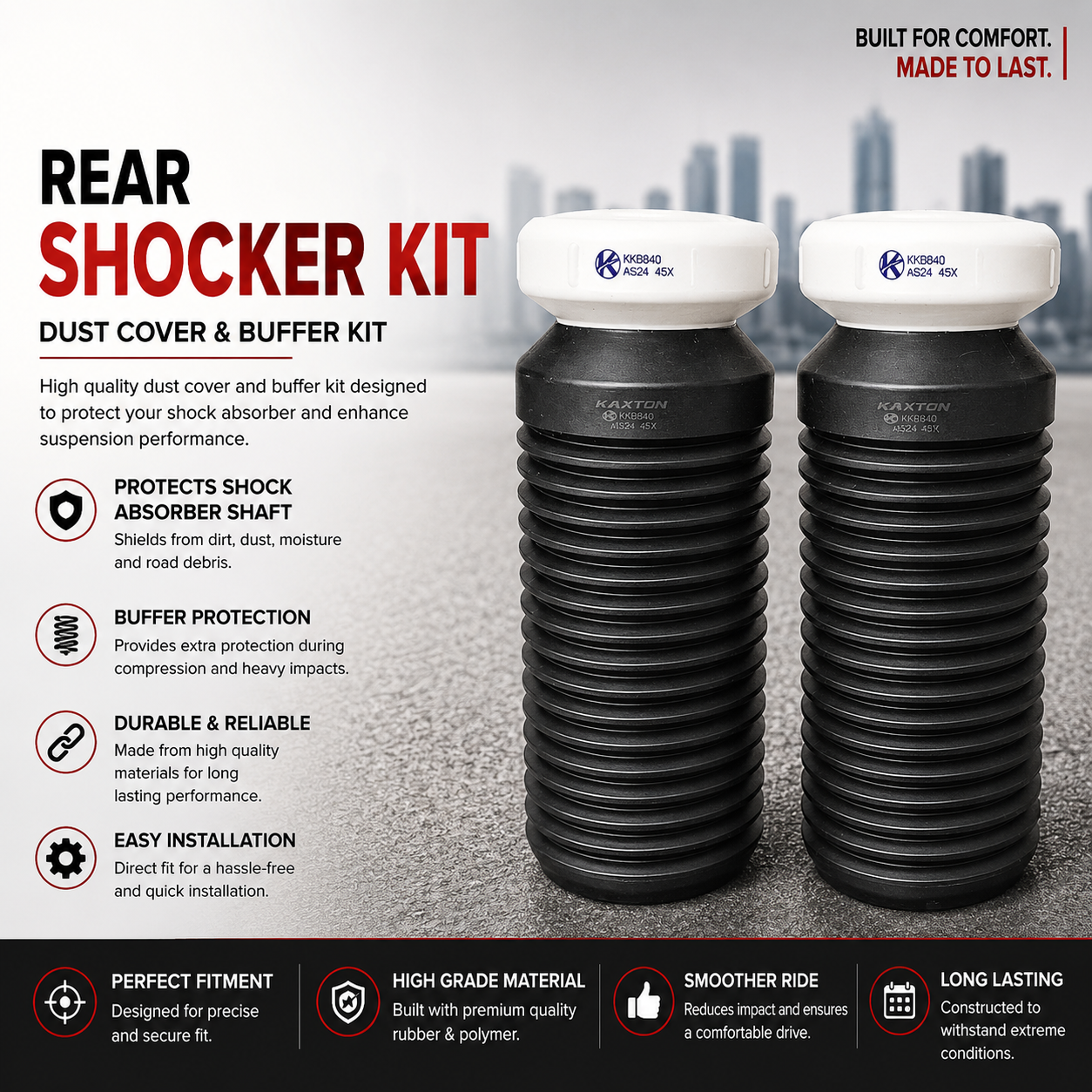 BMW X5 F15 Rear Shocker Absorber Dust Cover Buffer Kit